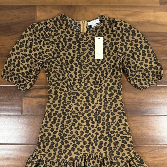 Never Fully Dressed Size US 4 / UK 8 EU 36 Leopard Print Sheer Lucia‎ Dress - Picture 2 of 12